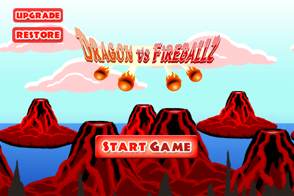Dragon Vs. Fire Ballz - Free Flying Game